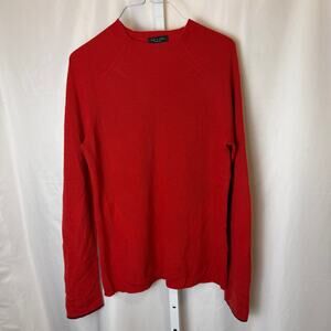 rag & bone Red 100% Cashmere Crewneck Sweater Small Minimalist Office Luxury